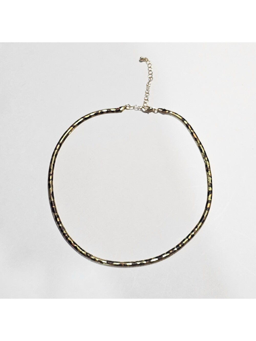 Gold Tone Snake Chain Fashion Necklace